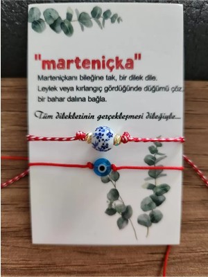 Home Marteniçka Seramik ve Nazar Boncuklu İkili Bileklik