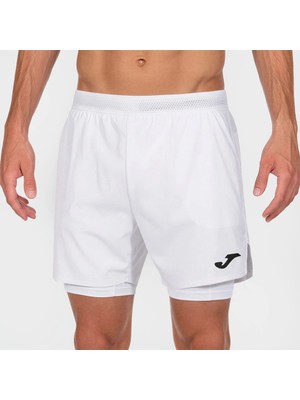 Joma Smaash Erkek Taytlı Şort Beyaz 104441.200