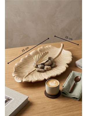 Layer One Yaprak Tasarım Dekoratif Tabak
