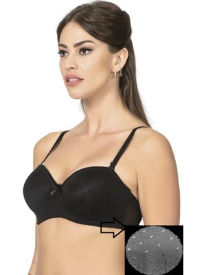 Belvü Straples Yıldız Mesh Kumaş Sütyen Ekru Renk