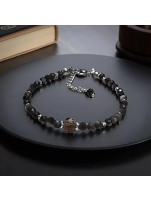 Home Obsidyen ve Dumanlı Kuvars Bileklik