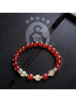 Home Doğaltaş Galatasaray Sitrin ve Akik Taşı Bileklik