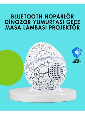 TeknoKapsül Dinozor Yumurtası Tasarımlı Gece Lambası – Müzik Işık Senkronizasyonlu