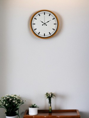 TeknoKapsül 36 cm Turuncu Sade Duvar Saati