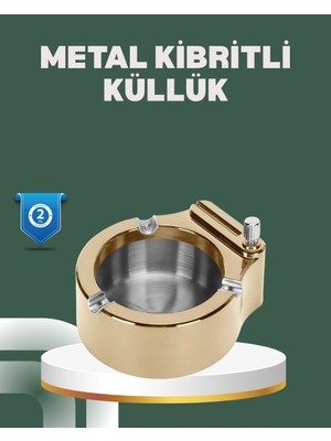 TeknoKapsül Yeniden Doldurulabilir Çakmaklı Küllük Dayanıklı Yapı