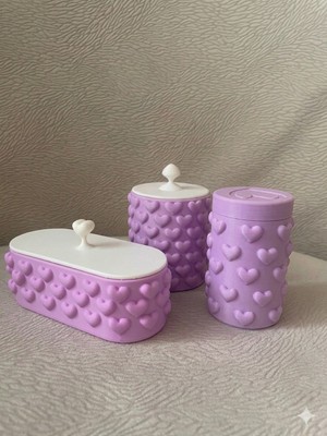 Mech Kalp Desenli Mini Organizer Set