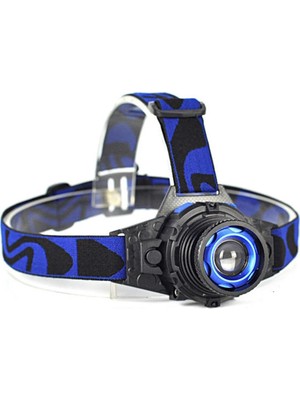 TeknoKapsül Q5 Şarjlı Mercekli Kafa Feneri Black WT-121