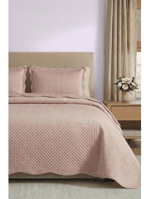 Anılsan Roselle Çift Kişilik Yatak Örtüsü Takımı - Pembe