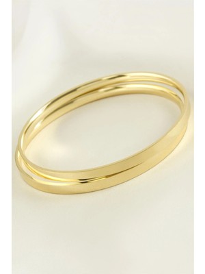 LTG Nova 2 Adet Ajda Lüks Çelik Bilezik 65*4 mm