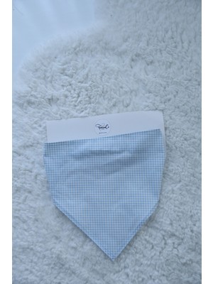 YamanCo Store Ekose Desen Kadın Üçgen Bandana Poplin Kumaş