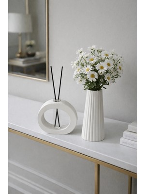 Sisay Home Minimalist Dekoratif Vazo ve Oda Kokusu Seti – Modern Salon Dekoru