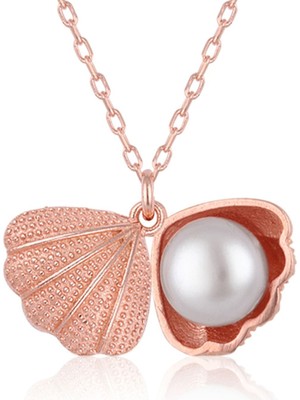 PremiumPort Parlak Inci Kolye, 925 Ayar Gümüş, Zarif ve Şık Takı