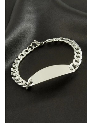 LTG Nova Künye Çelik Bileklik (Isim Yazılabilir)