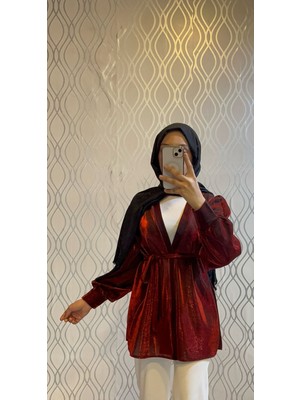 Bordo Yazlık Kimono