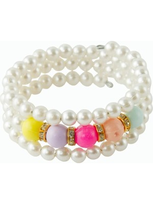 LTG Nova Taşlı Helezon Incili Çoçuk Bileklik