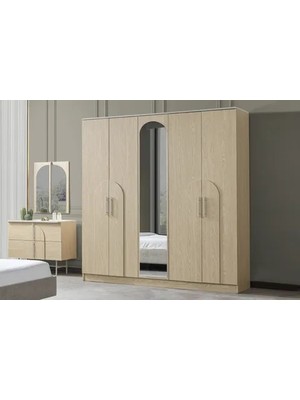 Vivense Rebel Rota Gardırop, Kumtaşı, 5 Kapaklı