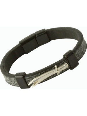 LTG Nova Zülfikar Mıknatıslı Deri Bileklik