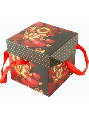 LTG Nova Love Yazılı Kare Hediyelik Kutu 10 cm