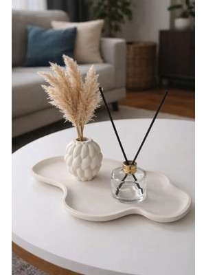 Sisay Home Dekoratif Vazo & Oda Kokusu Seti | Modern Orta Sehpa Salon Dekoru