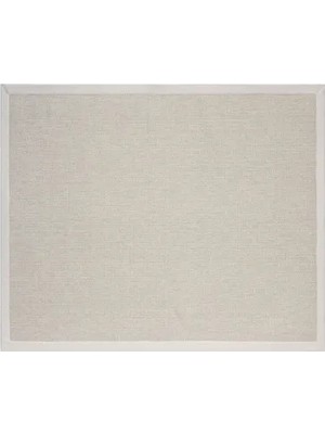 Vivense Bordürlü Hasır Dokulu Sisal Makine Halısı, Krem, 120X350