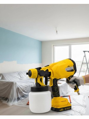 TeknoKapsül Profesyonel Akülü Püskürtme Kablosuz Güçlü Boya Uygulama