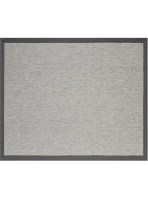 Vivense Bordürlü Hasır Dokulu Sisal Makine Halısı, Gri, 100X250