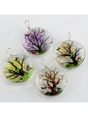 Marsilyan Ağaç Canlı Kolye Ucu 2,5 cm