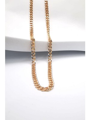 PremiumPort Gümüş Unisex Gurmet Zincir, 3,6 mm Rose Renk, Şık ve Zarif Tasarım