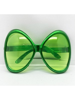 Virtustore Yeşil Renk Yeşilçam Nostalji 80LI Yıllar 90LI Yıllar Parti Gözlüğü  7X16 cm