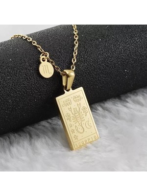 PremiumPort 925 Ayar Gümüş Akrep Burcu Tarot Kolye, Şık ve Anlamlı Aksesuar
