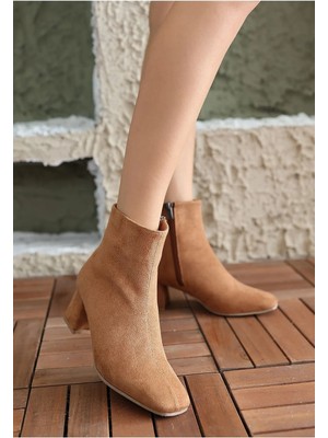 No 35 Moda Birce Süet Kadın Şık/gece & Günlük Bot