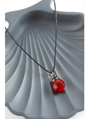 MidasTech Uğur Böceği Cam Kolye Nemere