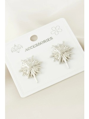 Marsilyan Çiçek Metal Küpe