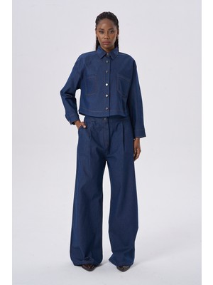 HANIQA Modern ve Şık Günlük Denim Set