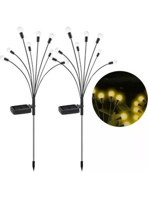 Lowell Home 2'li Solar Bahçe Aydınlatması 10 Ledli 2 Modlu Rgb