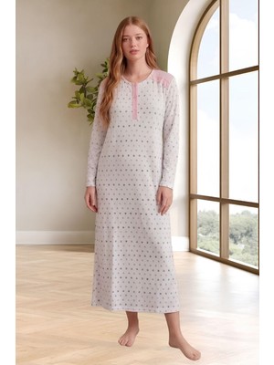 Mecit Pijama Mecit 6356 Pembe Büyük Beden Kadın Gecelik