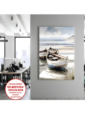 Harikabirev Kanvas-Duvar-Salon Tablosu Kumsal Tekneler | Dikey Çerçevesiz Kanvas Tablo