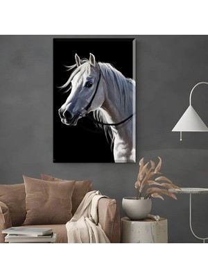 Harikabirev|şık At Tablosu 29 |çerçevesiz Kanvas Tablo