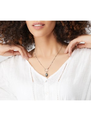 PremiumPort Doğal Labradorit Taşlı Zarif Kolye, Şıklığınızı Tamamlar