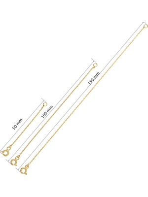 PremiumPort 925 Ayar Gümüş Uzatma Zinciri, Çok Amaçlı ve Şık Tasarım