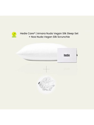 Amara Sleep Set %100 Cupro Vegan Ipek Uyku Seti - Anti-Aging Yastık Kılıfı & Scrunchie