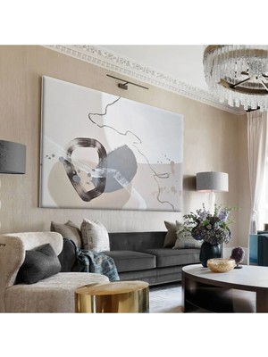 Harikabirev|soft Renkler Soyut Tablo|tekli Çerçevesiz Yatay Kanvas Tablo