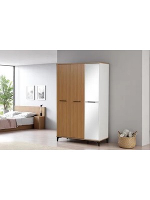 Vivense Duru Gardırop, 3 Kapaklı