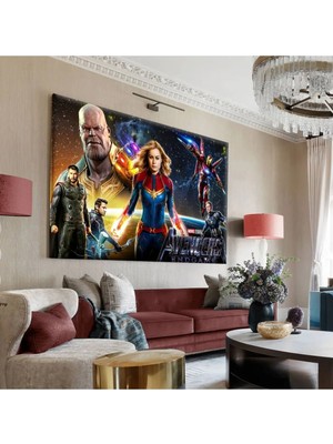Harikabirev Hari?kabi?rev|marvel Kahramanlari Tablo 6 |tekli? Çerçevesi?z Yatay Kanvas Tablo