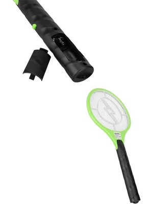 Fiberliz Hafif ve Ergonomik Elektronik Böcek Öldürücü – Güvenlik Koruması ile Pil Kontrollü