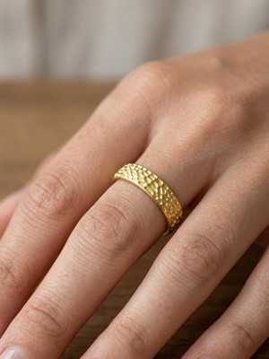 Wind Silver Zebraj Tasarım Ayarlanabilir Unısex Yüzük