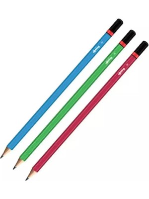 Rotring Mercanlı Kurşun Kalem (3 Adet) Yeşil Tek Ebat