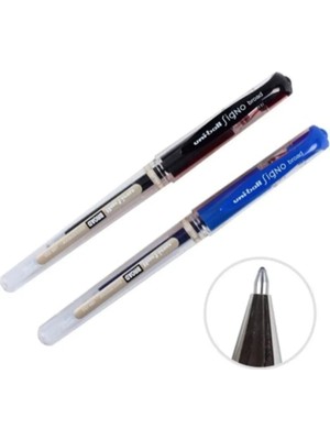 Uni-Ball Mavi ve Siyah Imza Kalemi UM-153 Signo Broad Roller Kalem 1,0 mm Siyah Tek Ebat