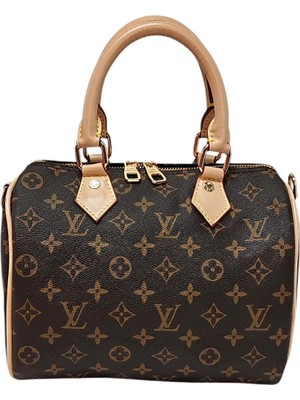 Valens Deri Logo Baskı El Çantası