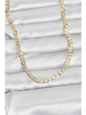 Vice Avm cm 14K Gold Renk Zincir Model 60 cm Kadın Kolye - TJ-BKO10969103581 Tg-V